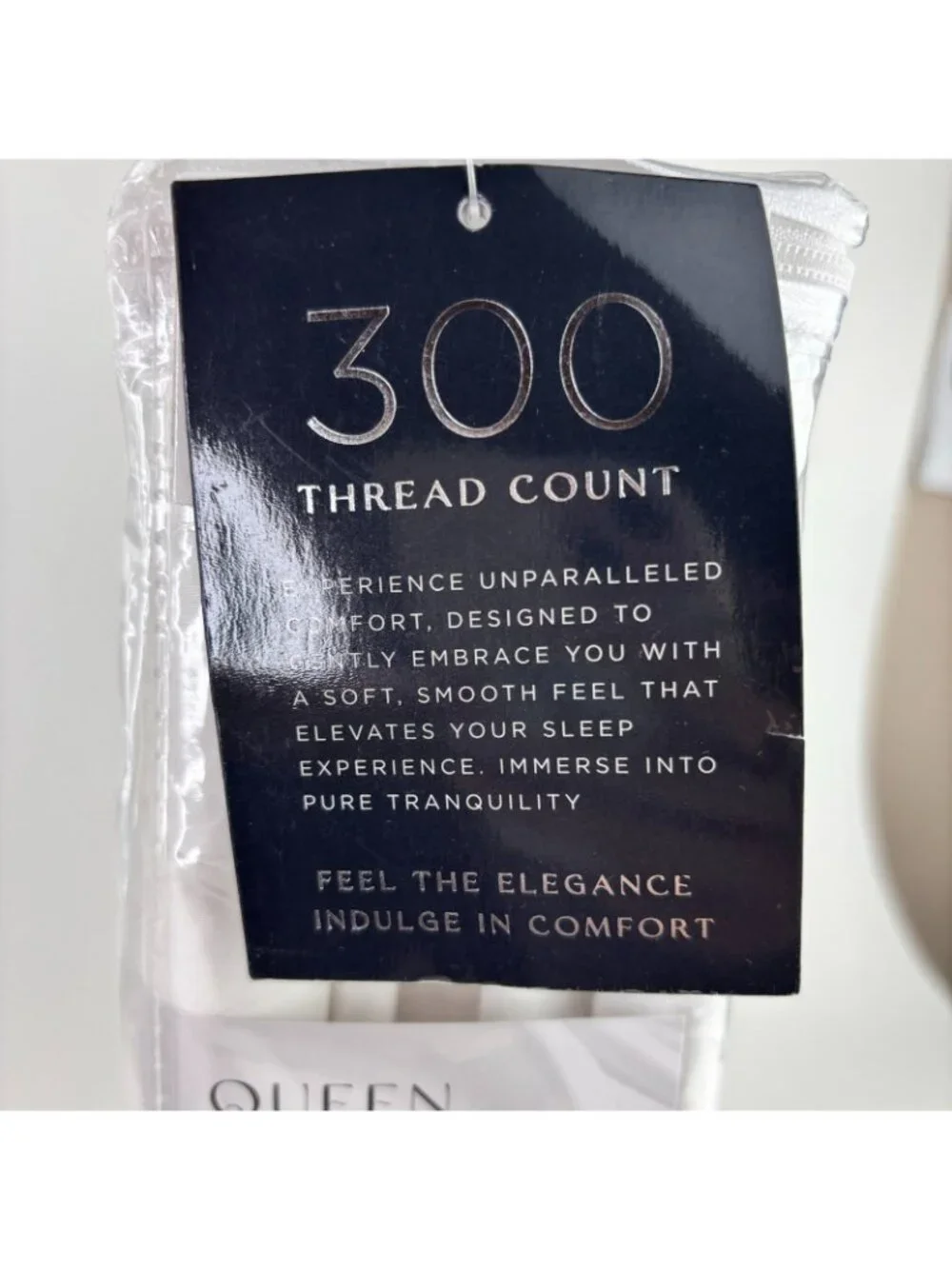 Luxe Touch Collection 4 Piece Queen Sheet Set White Cotton 300 Thread Count NWT